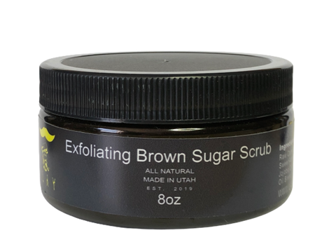 Exfoliating Brown Sugar Body Scrub: 8 Oz
